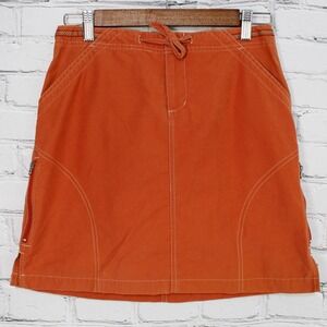 KÜHL Splash Skirt Womens Size S Orange KühlDry Outdoor Hiking Travel Casual